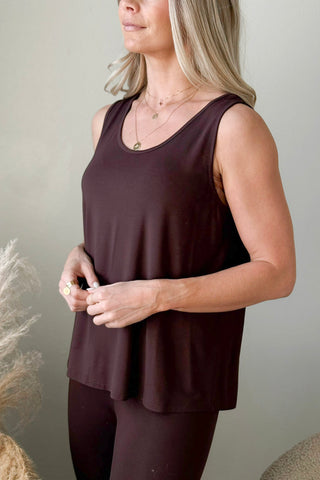 Bamboo daily top, coffee