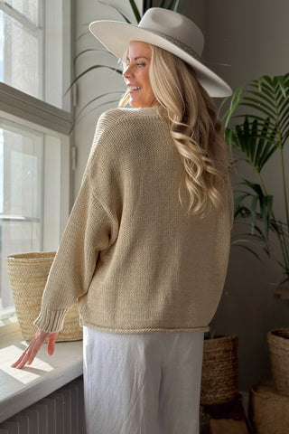 Dalia neuletakki, beige