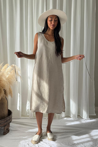 Diana pellavamekko, natural