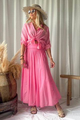Dolce Sera puuvillahame, miami pink