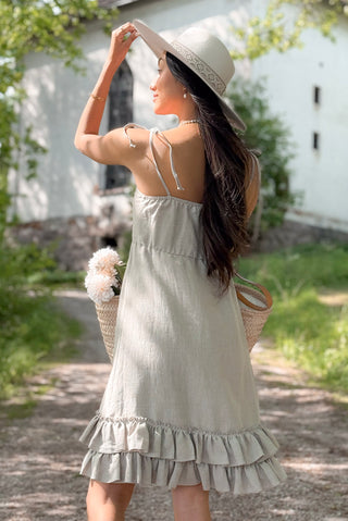 Donna linen dress, natural