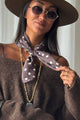 Dots scarf, coffee