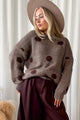 Dots neule, taupe