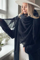 Dreamy day mohair scarf, black