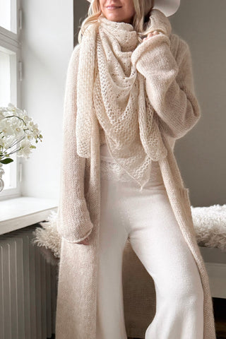 Dreamy Day mohair scarf, beige