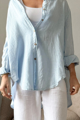 Easy Days pellavapaita, vaaleansininen