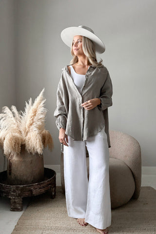 Easy Days pellavapaita, taupe