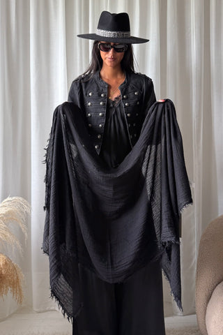 Edena scarf, black