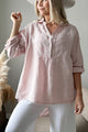Ella linen shirt, light pink