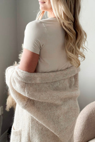 Bamboo Lace Elodie t-paita, beige