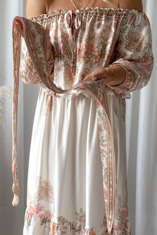 Eloise huivi, magic villa beige