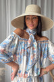 Eloise huivi, magic villa light blue