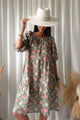 Emilia puuvillamekko, camo cottage floral