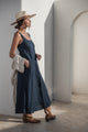 Encanto linen dress, navy
