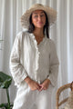 Essie linen shirt, sand 