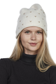 Evelina sydän pipo, valkoinen