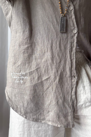 Everyday linen shirt, taupe