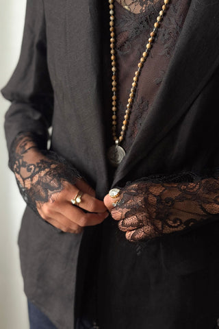 Florence Lace pusero, musta