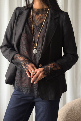 Florence Lace pusero, musta