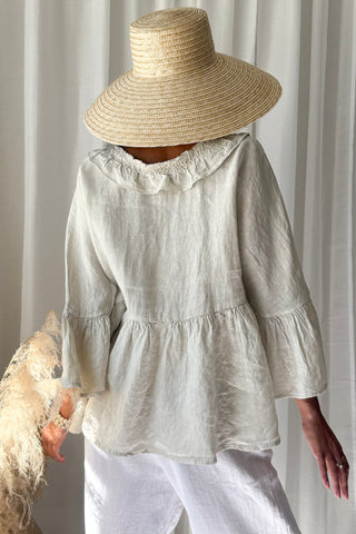 Frill dream pellavapaita, hiekka