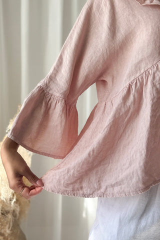 Frill dream pellavapaita, vaaleanpunainen