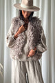 Furry liivi, taupe