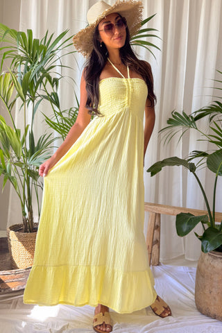 Gelato Club cotton dress, yellow