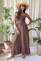 Gelato Club cotton dress, brown