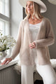 Gentleness mohairneuletakki, beige
