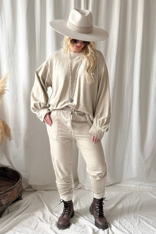 Good Energy sweatshirt, beige 