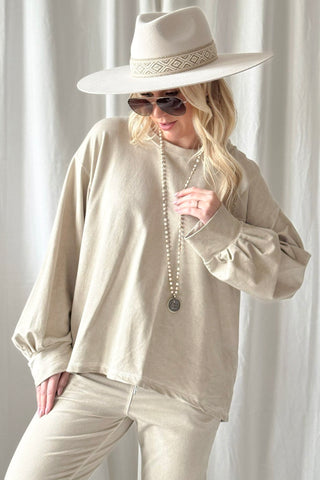 Good Energy sweatshirt, beige 