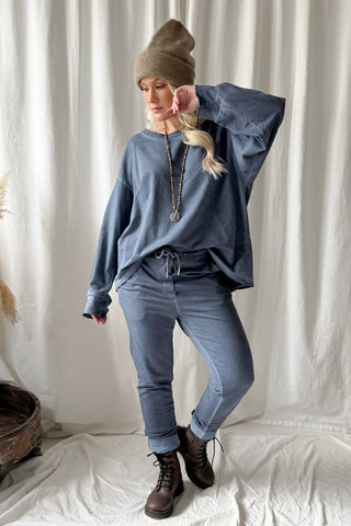 Good Energy sweatshirt, denim blue 