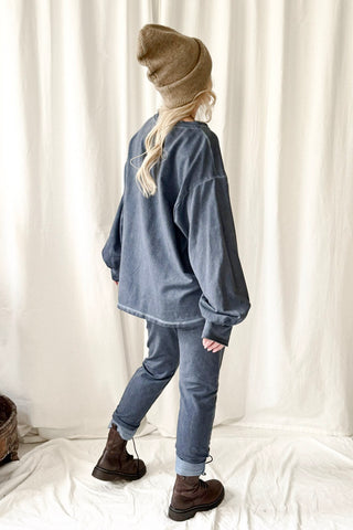 Good Energy sweatshirt, denim blue 