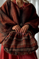 Granny-bag laukku, terracota check
