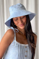 Hanko linen hat, oxford blue