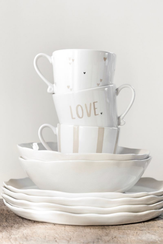Heart & stripes cup