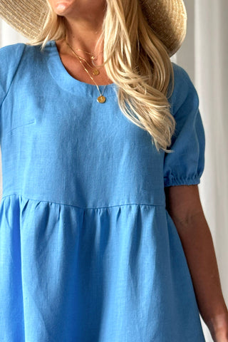 Helen pellavamekko, heavenly blue