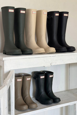 Hunter Unisex Downpour Tall Boot, gravel