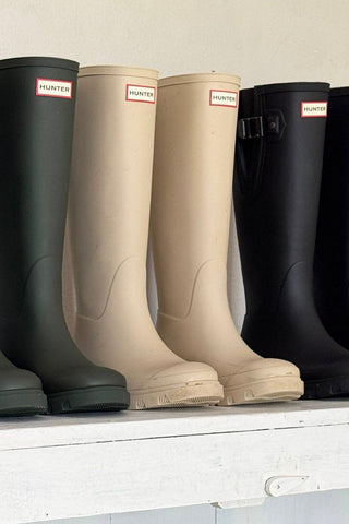 Hunter Unisex Downpour Tall Boot, gravel