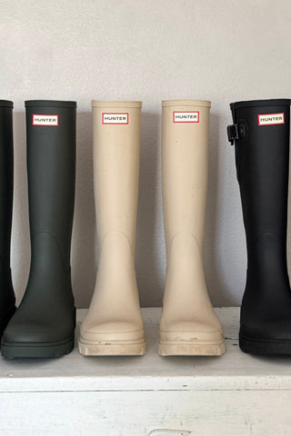 Hunter Unisex Downpour Tall Boot, gravel