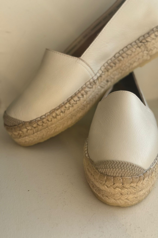 Ida espadrillet, beige nappa