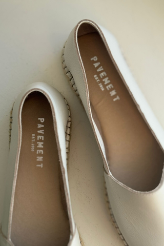 Ida espadrillet, beige nappa