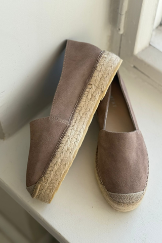 Ida espadrillot, taupe suede
