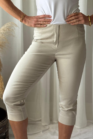Ina stretch caprit, beige