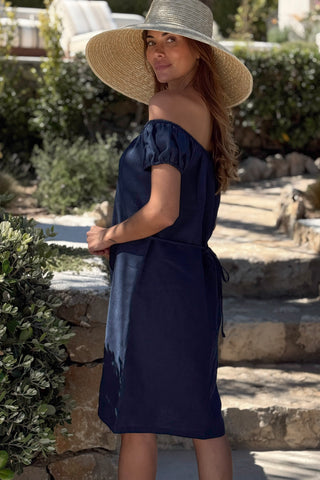 Isabel pellavamekko, navy