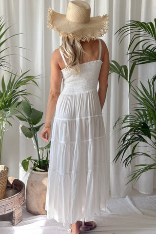 Jambi viskoosimekko, off white
