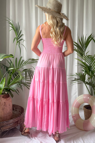 Jambi viskoosimekko, pink