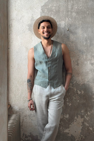 Jess pellavaliivi, camo vihreä