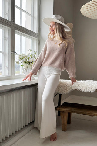 Joanne alpaca jumper, beige