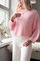 Joanne alpaca jumper, light pink